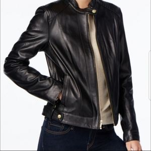 Cole Haan genuine leather black jacket 6